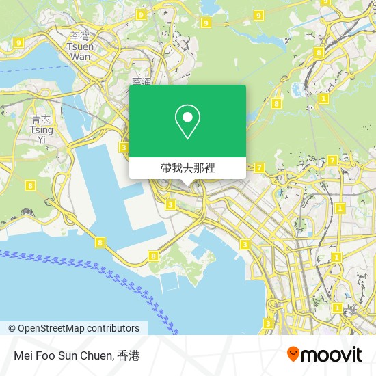 Mei Foo Sun Chuen地圖