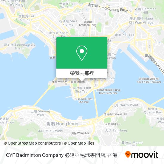 CYF Badminton Company 必達羽毛球專門店地圖