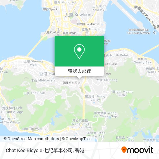 Chat Kee Bicycle 七記單車公司地圖