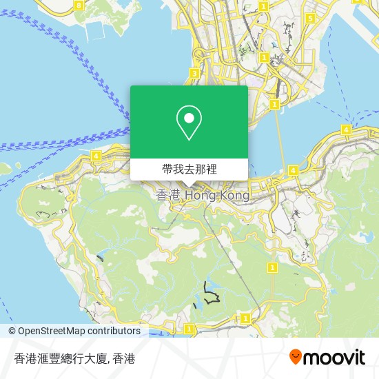 香港滙豐總行大廈地圖