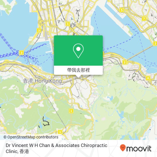 Dr Vincent W H Chan & Associates Chiropractic Clinic地圖