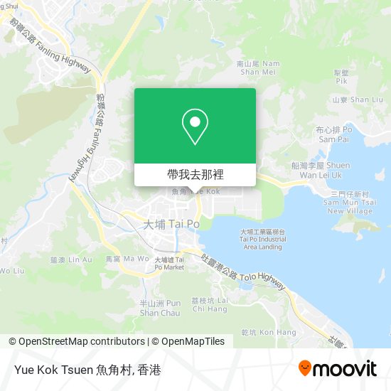 Yue Kok Tsuen 魚角村地圖