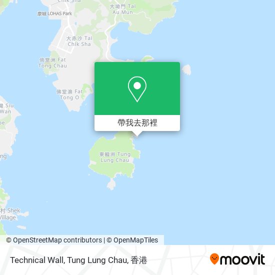 Technical Wall, Tung Lung Chau地圖