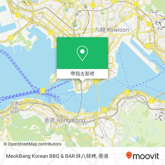 MeokBang Korean BBQ & BAR 炑八韓烤地圖