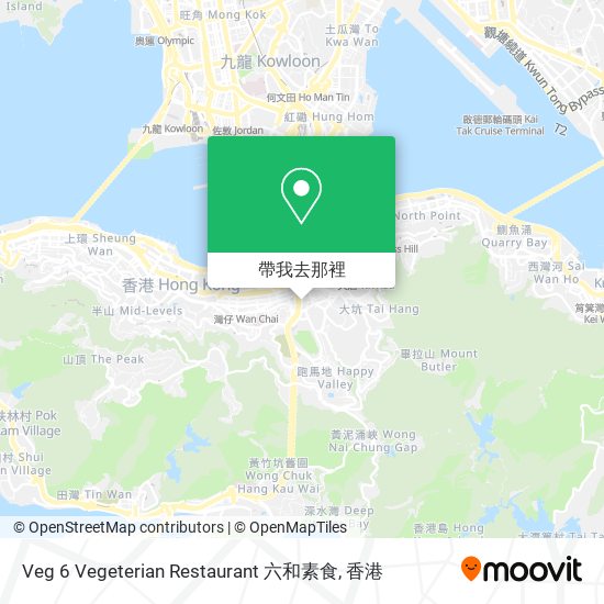 Veg 6 Vegeterian Restaurant 六和素食地圖