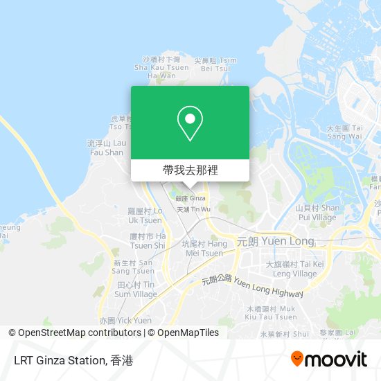 LRT Ginza Station地圖