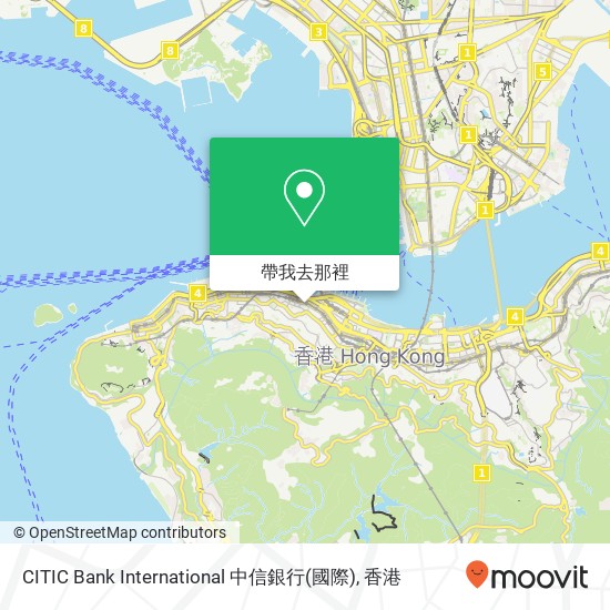 CITIC Bank International 中信銀行(國際)地圖