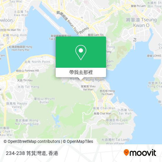 234-238 筲箕灣道地圖