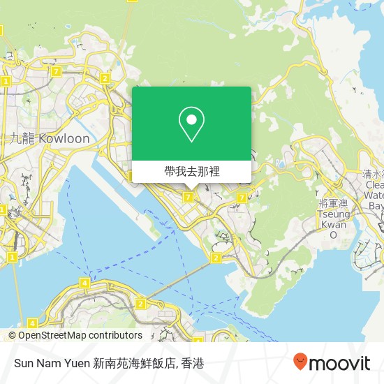 Sun Nam Yuen 新南苑海鮮飯店地圖