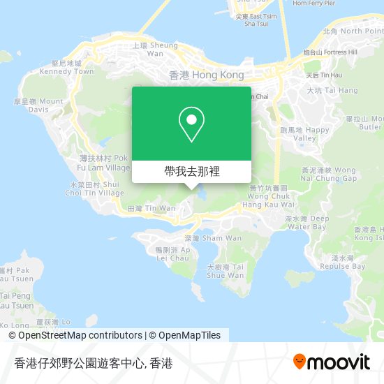 香港仔郊野公園遊客中心地圖