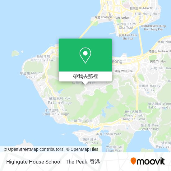 Highgate House School - The Peak地圖