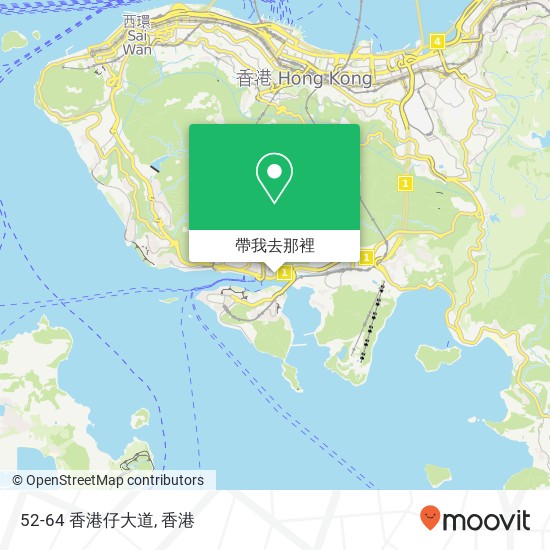 52-64 香港仔大道地圖
