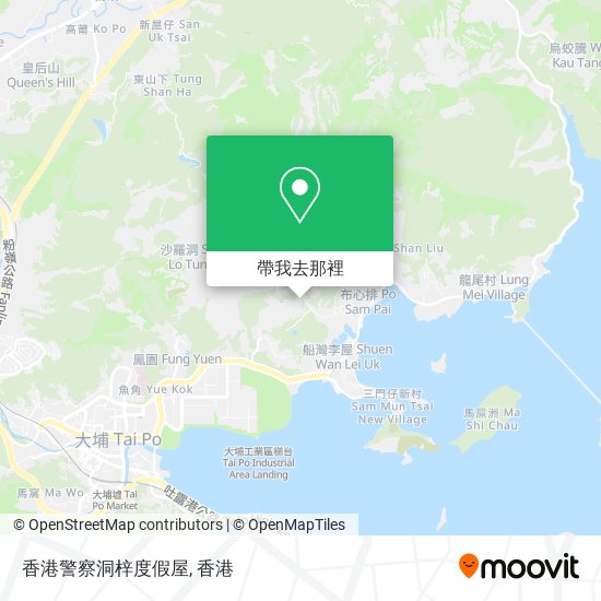 香港警察洞梓度假屋地圖