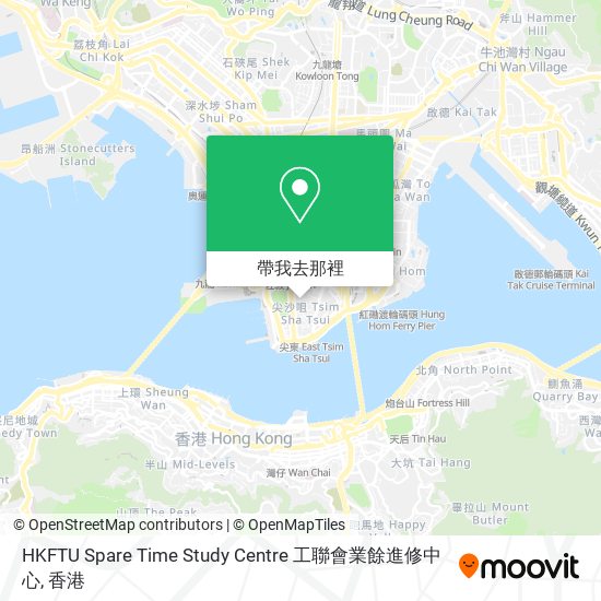 HKFTU Spare Time Study Centre 工聯會業餘進修中心地圖