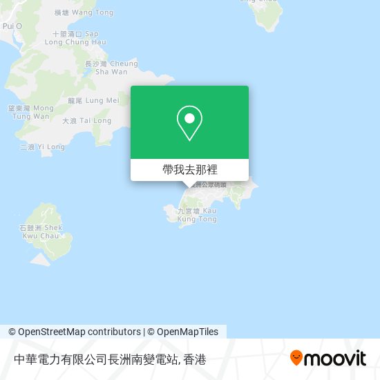 中華電力有限公司長洲南變電站地圖