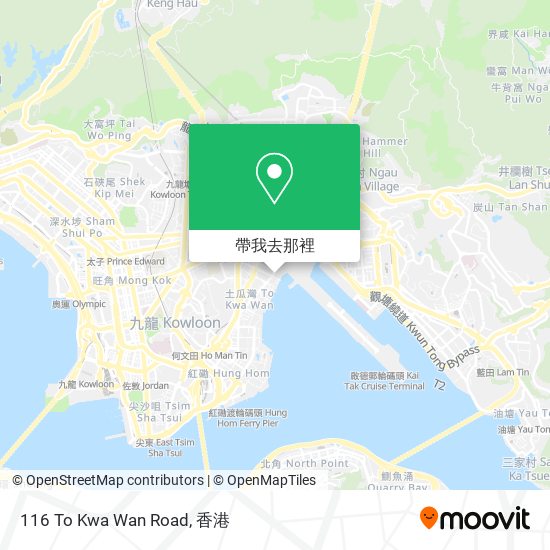 116 To Kwa Wan Road地圖