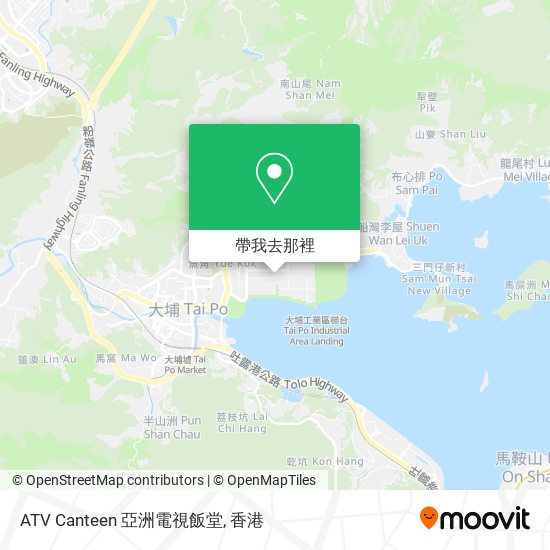 ATV Canteen 亞洲電視飯堂地圖