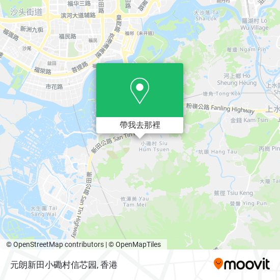 元朗新田小磡村信芯园地圖