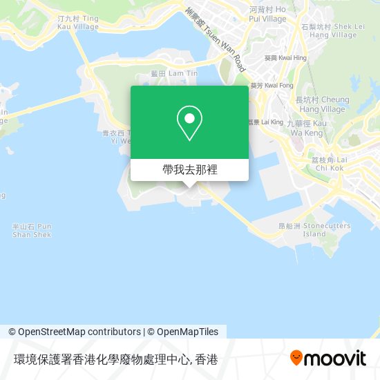 環境保護署香港化學廢物處理中心地圖