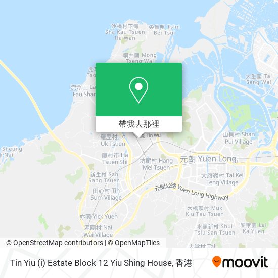 Tin Yiu (i) Estate Block 12 Yiu Shing House地圖