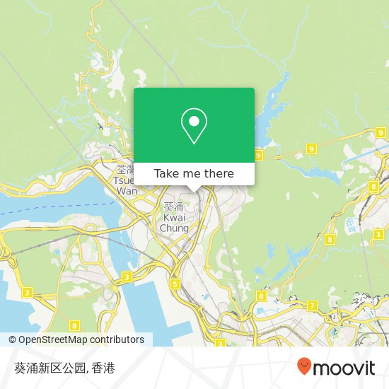葵涌新区公园地圖