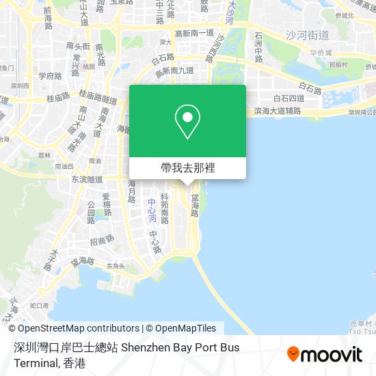 深圳灣口岸巴士總站 Shenzhen Bay Port Bus Terminal地圖