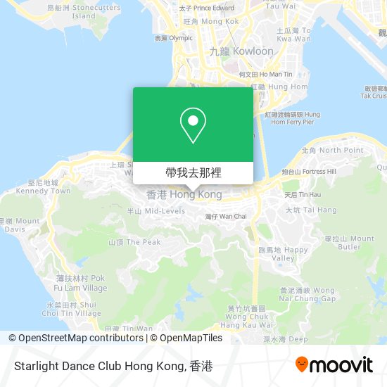 Starlight Dance Club Hong Kong地圖