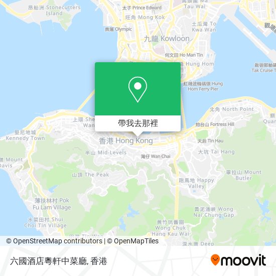 六國酒店粵軒中菜廳地圖