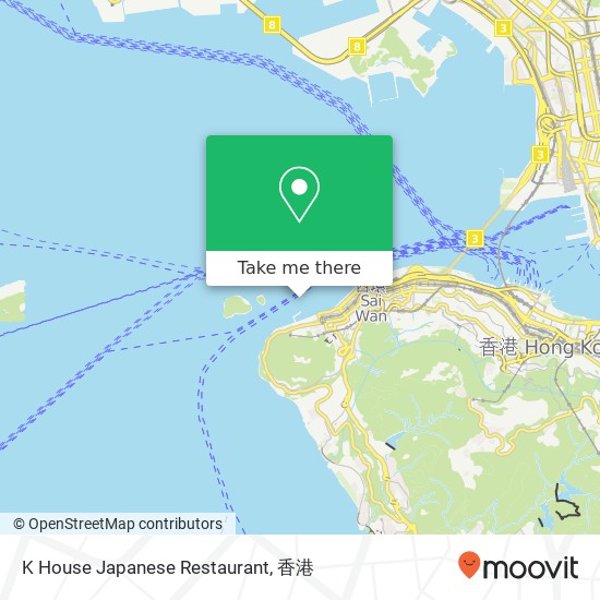 K House Japanese Restaurant, 厚和街 堅尼地城地圖