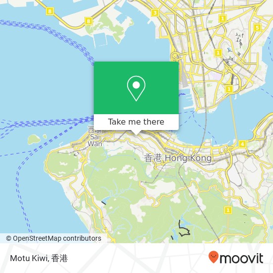 Motu Kiwi, 嘉咸街 中環地圖