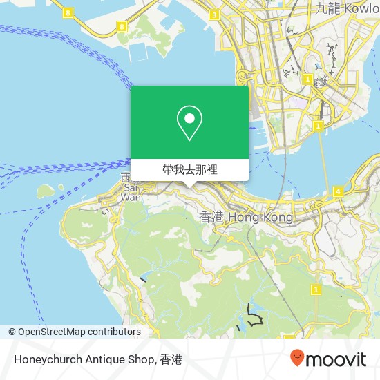 Honeychurch Antique Shop, 荷李活道 29號 中環地圖