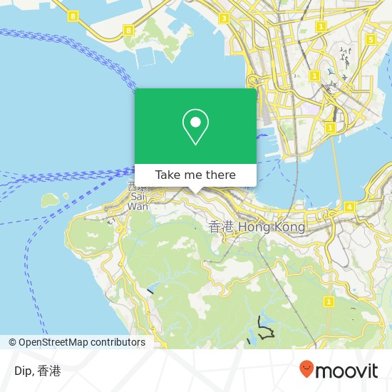 Dip, 荷李活道 中環地圖