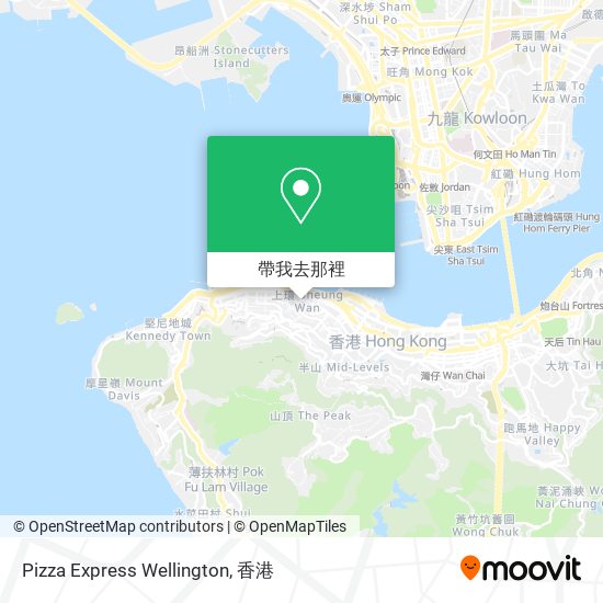 Pizza Express Wellington地圖