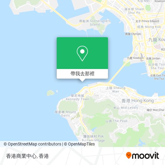 香港商業中心地圖
