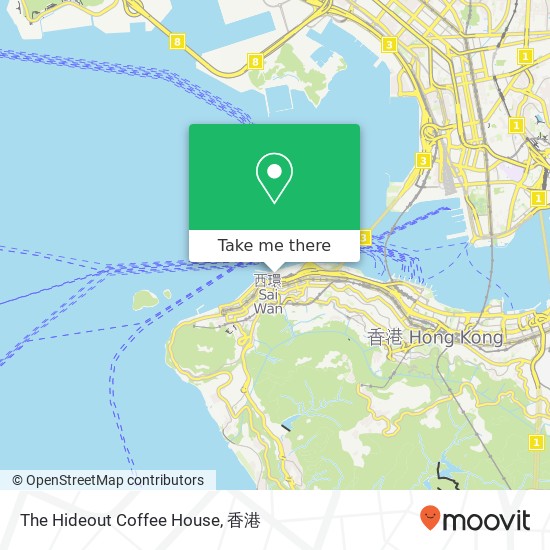 The Hideout Coffee House, 第三街 63號 西環地圖