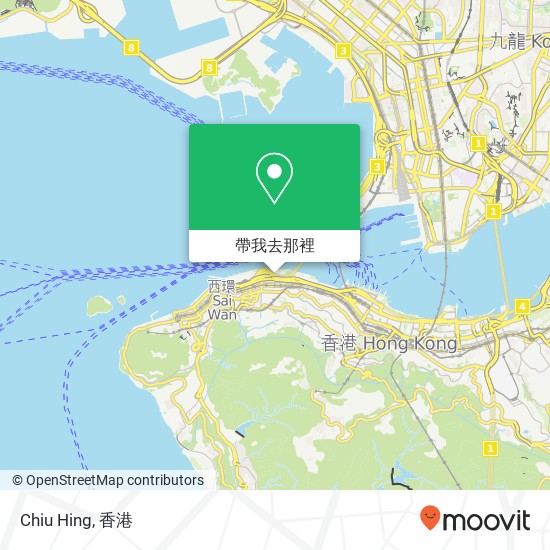 Chiu Hing, 皇后大道西 33號 上環地圖