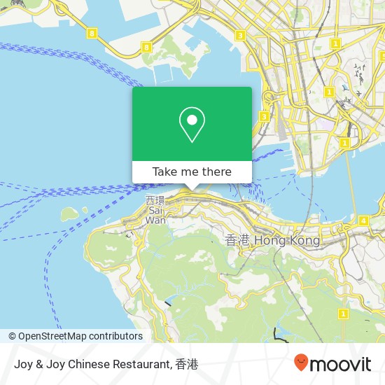 Joy & Joy Chinese Restaurant, 皇后大道西 33號 上環地圖