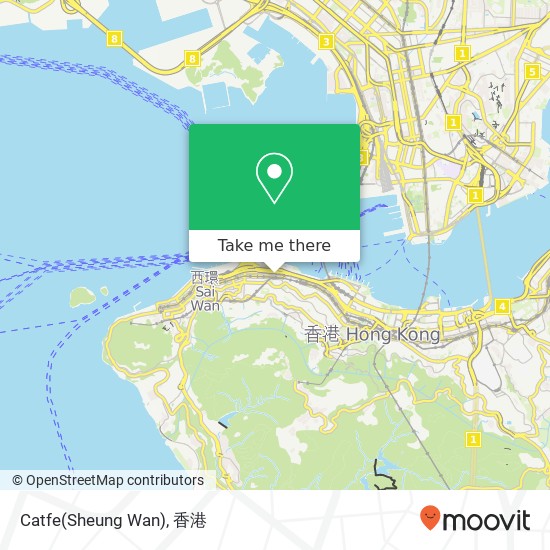 Catfe(Sheung Wan), 蘇杭街 85號 上環地圖