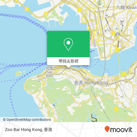Zoo Bar Hong Kong地圖