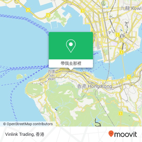 Vinlink Trading, 孖沙街 上環地圖
