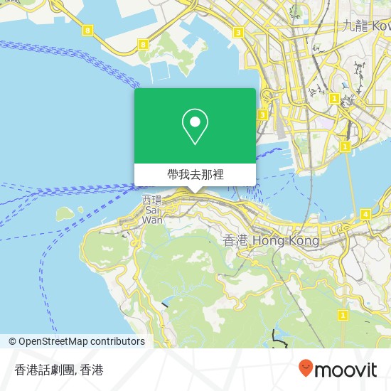 香港話劇團地圖