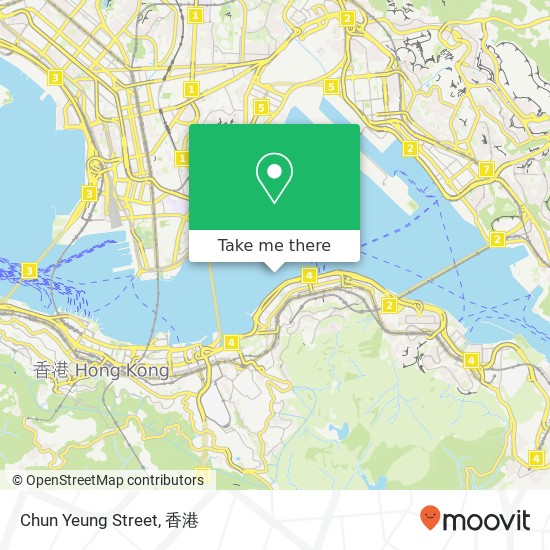 Chun Yeung Street, 春央街 北角地圖