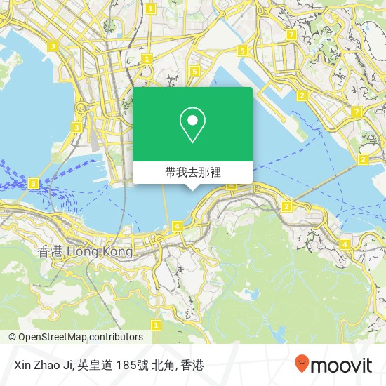 Xin Zhao Ji, 英皇道 185號 北角地圖