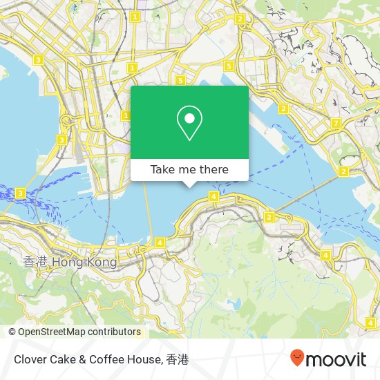 Clover Cake & Coffee House, 和富道 北角地圖