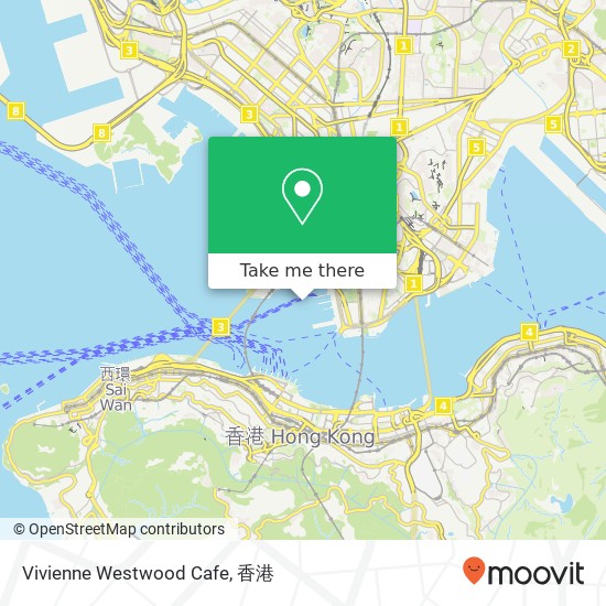 Vivienne Westwood Cafe, 廣東道 尖沙咀地圖
