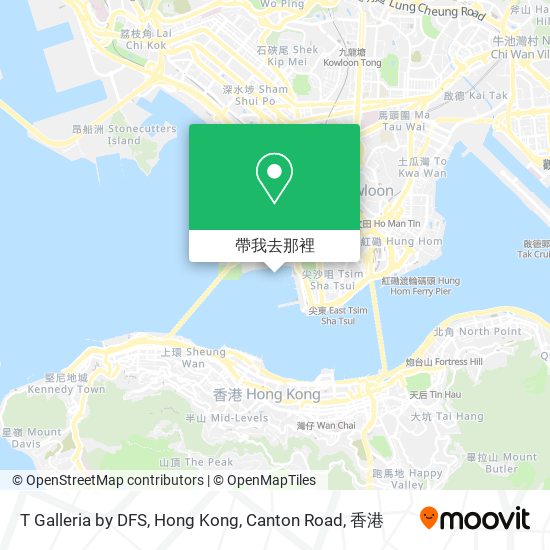 T Galleria by DFS, Hong Kong, Canton Road地圖
