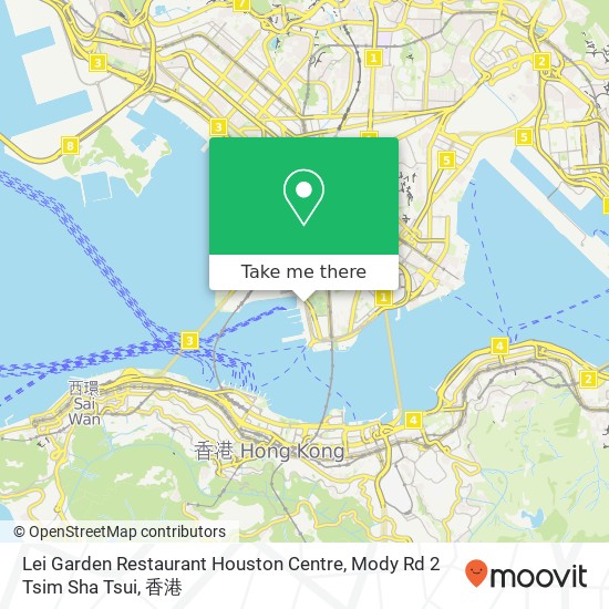Lei Garden Restaurant Houston Centre, Mody Rd 2 Tsim Sha Tsui地圖
