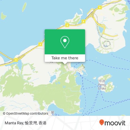 Manta Ray, 愉景灣地圖