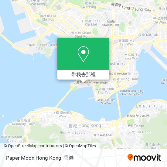 Paper Moon Hong Kong地圖