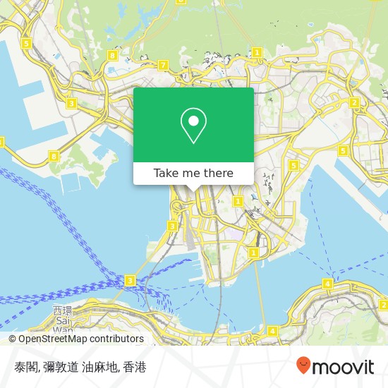 泰閣, 彌敦道 油麻地地圖